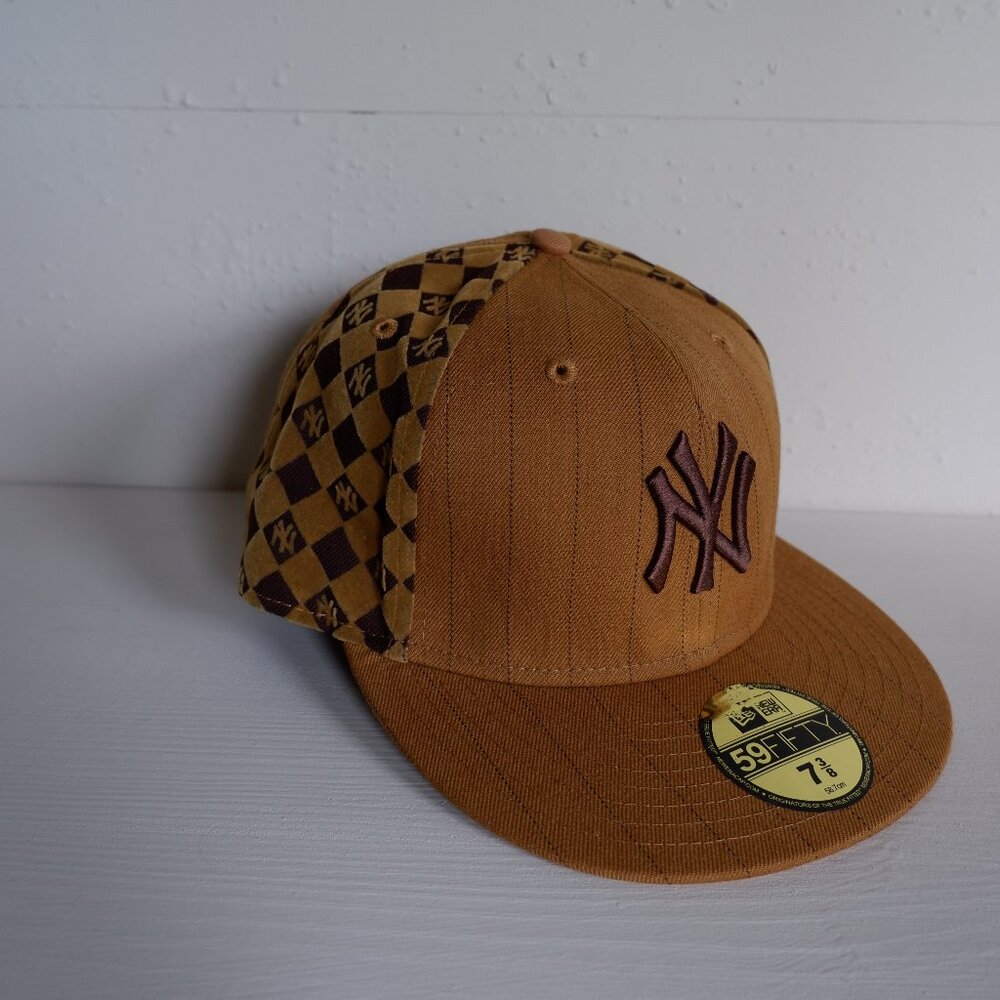 Brown Checkered New York Yankees Cap or Hat